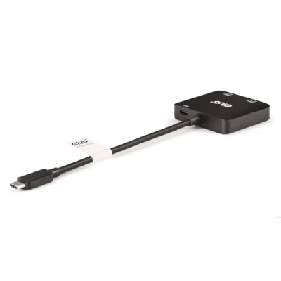 Afbeelding van club3D CSV 1558 USB C displaykabel / HDMI Adapter stekker, A bus 15 cm Zwart