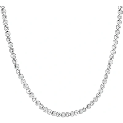 Afbeelding van TI SENTO Dames Ketting 925 zilver Zirconia wit Maat 44 34090ZI