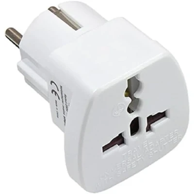 Afbeelding van Good Connections Reisstekker universele reisadapter bus naar geaarde stekker voor UK, Zwitserland, Italië, VS, Denemarken, 1 stuk