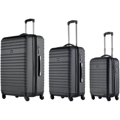Afbeelding van Juscha JU 45550 Reistrolley JSA, Mat Zwart, Set Van 3