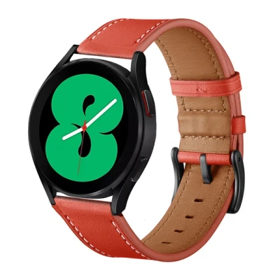 Afbeelding van Garmin Vivoactive 5 / 3 lederen bandje Rood