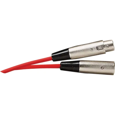 Afbeelding van XLR (m) (v) audiokabel / rood 1 meter