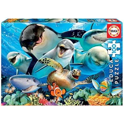 Afbeelding van Puzzel Educa Selfie Under the Sea (100 pcs)