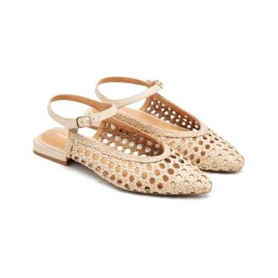 Afbeelding van Gioseppo Deblois Ballerina&#039;s met enkelbandjes, Dames, Maat: 38, Off white Leer