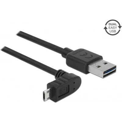 Afbeelding van Kabel EASY USB 2.0 A &gt; Micro B boven/onder schuin male/male 0,