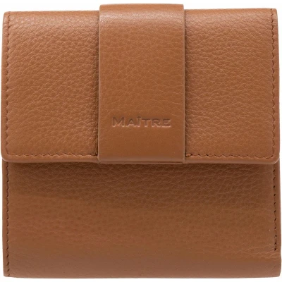 Afbeelding van Maître Leren Portemonnee Kirschroth Dalene Wallet SQ5F Camel Terracotta