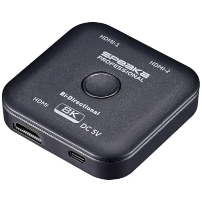 Afbeelding van SpeaKa Professional SP 11990132 HDMI switch 2 + 1 poorten Bidirectioneel bruikbaar 7680 x 4320 Pixel