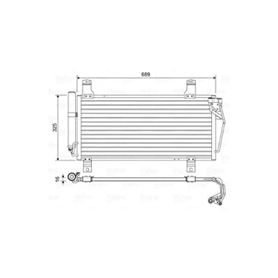 Afbeelding van Valeo Airco condensor 814456