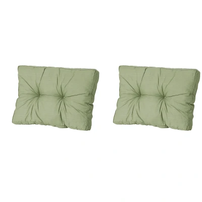 Afbeelding van Madison Florance Rugkussen Basic green Ca. 43x60 cm Set van 2