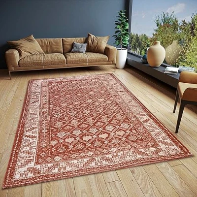 Afbeelding van Vintage Vloerkleed Curan Terra 160x235 cm 123vloerkleed.nl is de online webshop voor vloerkleden en woonaccessoires.