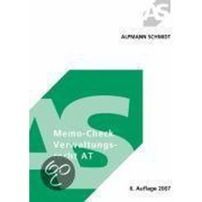 Afbeelding van Memo Check Verwaltungsrecht AT