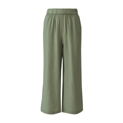 Afbeelding van s.Oliver Fliessende Culotte IM Relaxed FIT MIT French Broek, Dames, Maat: 34, Dunkles salbeigrün