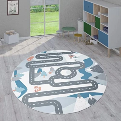 Afbeelding van Paco Home Kindertapijt Laagpolige Vloerkleden Voor Kinderkamer Speelkleed Meerkleurig 160 cm Rund