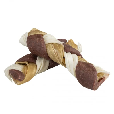 Afbeelding van Duvoplus Hondensnack Hond Chew! Twist `n Roll Twisters Rund 12,5cm L 2pcs Tray 2st
