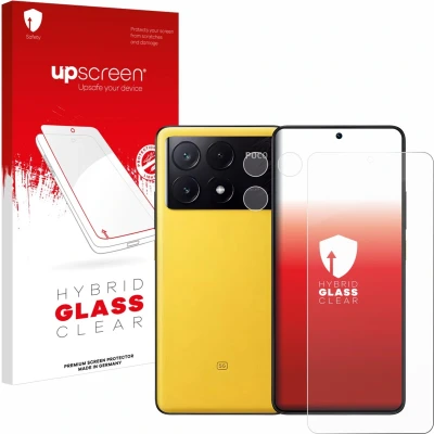 Afbeelding van upscreen Screenprotector voor Xiaomi Poco X6 Pro (Voor+Camera) Folie Beschermfolie Beschermglas transparant