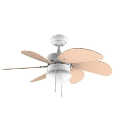Afbeelding van Cecotec plafondventilator EnergySilence 3600 Vision Orange, 50 W, diameter 92 cm, lamp, 3 snelheden, 6 omkeerbare messen, zomer /winterfunctie, kettingschakelaar, wit/oranje