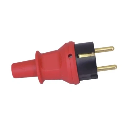 Afbeelding van Kopp Geaarde stekker met knikbescherming, rood, 173012042