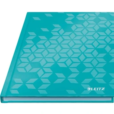 Afbeelding van Leitz WOW notebook formaat 148 x 21 cm (A5) geruit 5 mm ijsblauw