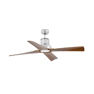 Afbeelding van FARO BARCELONA Plafondventilator Winche M LED lamp IP44 chroom