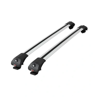 Afbeelding van accessorypart ACE 1 Dakdrager bagagedrager compatibel met Dacia Duster 2 (HM) 2018 2024 Spoorstaven Grijs Aluminium Staven