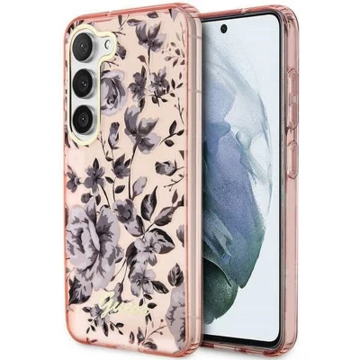 Afbeelding van Guess Flower Back Case geschikt voor Samsung Galaxy S23 Plus (S916) Roze