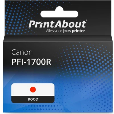 Afbeelding van Huismerk Canon PFI 1700R Inktcartridge Rood
