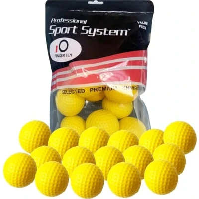 Afbeelding van Golf Praktijk Ballen Elastische Schuim Zachte Waarde 12/24 Stks, Training Ball Spone Dimpled Oefening voor Swing Aids Thuiskantoor Indoor Outdoor Achtertuin Kleur Blauw Rood (Geel, 12 Pack)