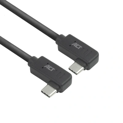 Afbeelding van ACT USB 3.0 10Gbps 60W Type C (haaks links/rechts) naar kabel, 0