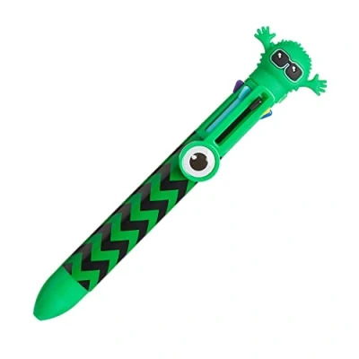 Afbeelding van Tinc Veelkleurige intrekbare balpen 6 in 1 kleur voor school kantoor thuis groen