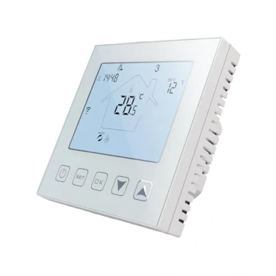 Afbeelding van KETOTEK Smart thermostaat WiFi voor elektrische vloerverwarming 16A met sonde, programmeerbare kamerthermostaat Compatibel Alexa Tuya Spraak en APP bediening WLAN