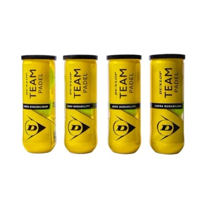 Afbeelding van Dunlop 4 padel teamballen, 12 ballen