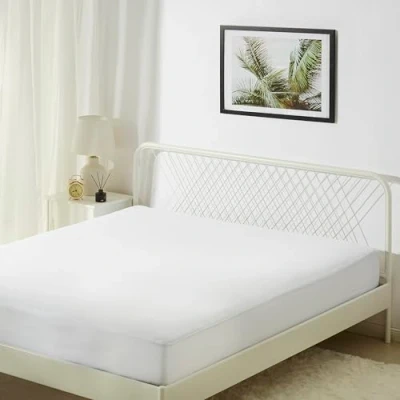 Afbeelding van Amazon Basics Waterdichte matrasbeschermer, wit, 160 x 200 cm