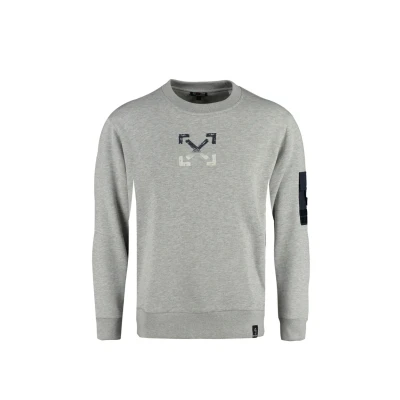 Afbeelding van Key Largo Election Round Sweater, Heren, Maat: 3XL, Grey mel