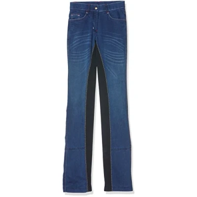 Afbeelding van HKM Jodhpur Rijbroek Summer Denim Jeans Blauw/Donkerblauw 46