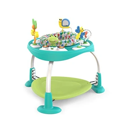 Afbeelding van Bright Starts 11565 Bounce Bounce Baby 2 in 1 Activiteitencentrum, Speelse Vijver, Groen/Meerkleurig