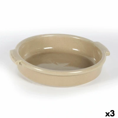 Afbeelding van Sauspan Anaflor Keramisch Bruin (Ø 21 cm) (3 Stuks)