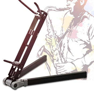 Afbeelding van Saxofoon Beugel Universele Sax Draagbare Houder Opvouwbare Alto Verstelbare Stand