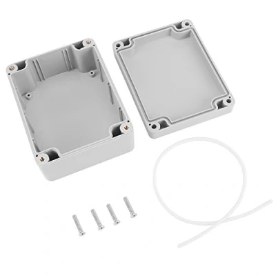 Afbeelding van IP65 ABS Verbindingsdoos 115 x 90 55 mm/4,52 3,54 2,16 inch, Project Doos Hek Instrument Elektrische Behuizing, Waterdichte Bedradingsdoos, Stofdicht, Brandvertragend, Schokbestendig
