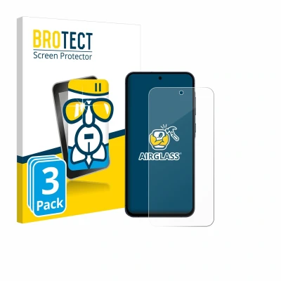 Afbeelding van BROTECT Screenprotector voor Samsung Galaxy A55 5G Enterprise Edition Folie Beschermfolie Beschermglas transparant (3 Stuks)