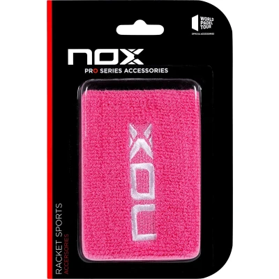 Afbeelding van Nox Zweetband roze/wit (2 stuks)