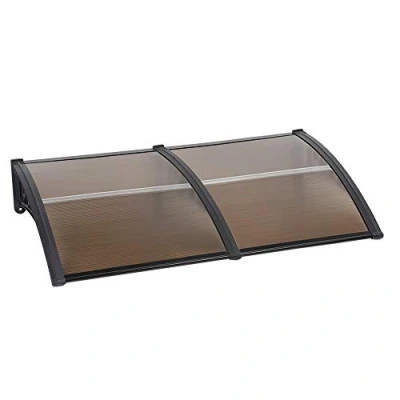 Afbeelding van Wefun Luifel huisdeur, luifel, deurdak, overkapping, voordeur, lessenaarsafdak, bruin (100 x 200 cm)