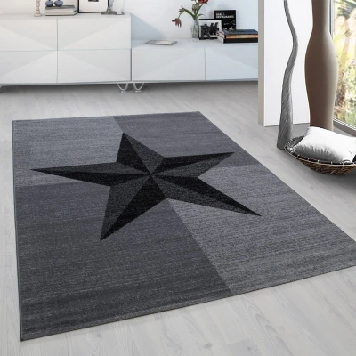 Afbeelding van Modern vloerkleed Plus Grijs 8002 80x150cm Adana Carpets