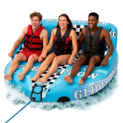 Afbeelding van SereneLife SLTOWBL30 Opblaasbare sleepboot voor water Max. 3 Personen Nylon Rubberboot, Watersport