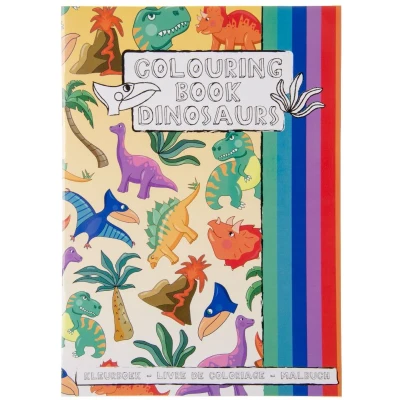 Afbeelding van Kleurboek met Stickervel Dinosaurus