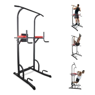 Afbeelding van Mobiclinic MultiFit Pull Up station Krachtstation Bars Volledige training Verstelbare rugleuning Stevig Staal Max. 200 kg