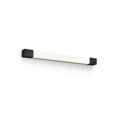 Afbeelding van Philips Rover Spiegelverlichting Spatwaterdicht IP44 10W 62,8 cm Warmwit licht Badkamerlamp Rechthoekig Zwart