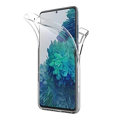 Afbeelding van AICEK Case Compatibel met Samsung Galaxy S20 FE 5G / Fan Edition Lite Hoesje, 360 Graden Transparant Bumper Cover Doorzichtige