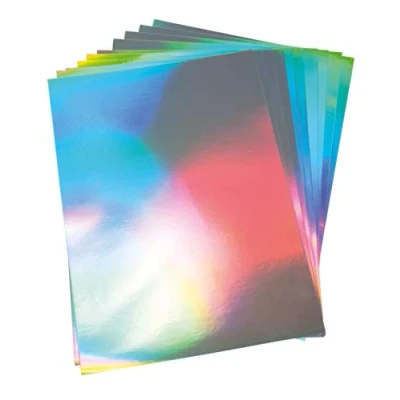 Afbeelding van Rayher 67300606 effectpapier hologramm, A4, zilver, 210g/m2, hologrampapier, zakje 10 vellen, zuurvrij