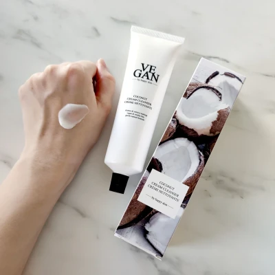 Afbeelding van Luxe Kokos gezicht melk creme reiniger make up verwijderaar droge en gevoelige huid aloe vera 125ml