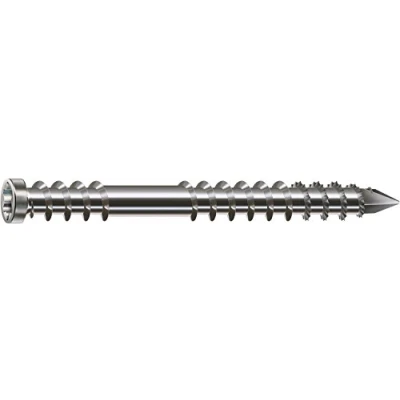 Afbeelding van Spax terrasschroef van roestvrij staal, A4, T STAR plus, cilinderkop, fixeerschroefdraad, CUT punt 100 stuks 6,0 x 60 mm Stuk